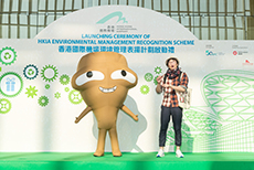 Environment Bureau’s popular mascot “Big Waster” also pays a visit to the airport to promote the message of